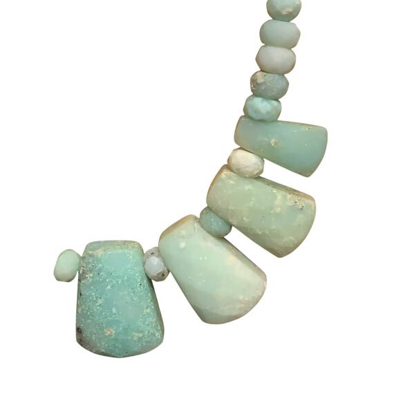 Jay King Sterling Silver and Green Opal Necklace By DTR New in Box with Tags - Picture 3 of 7